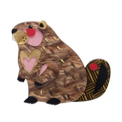 Erstwilder x Pete Cromer - The Busy Beaver Brooch