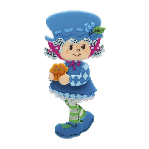 Erstwilder x Strawberry Shortcake - Blueberry Muffin Brooch