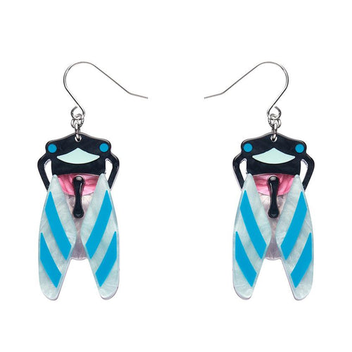 Erstwilder - Deco Cicada Drop Earrings