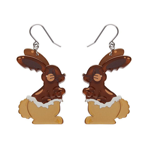Erstwilder - Cocoa the Bunny Drop Earrings