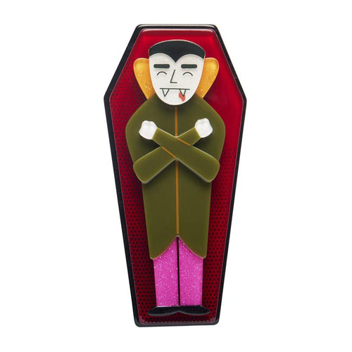 Erstwilder - Cozy Coffin Brooch