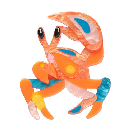 Erstwilder x Pete Cromer - The Guarded Golden Ghost Crab Brooch