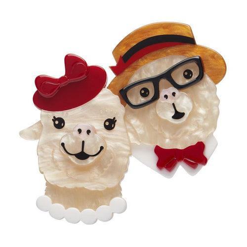 Erstwilder x Lucia Heffernan - The Enamoured Alpacas Brooch