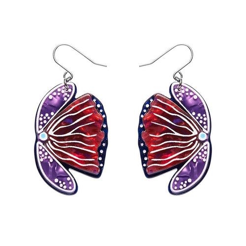 Erstwilder x Lauren Rodgers - Fervent Feather Flower Drop Earrings