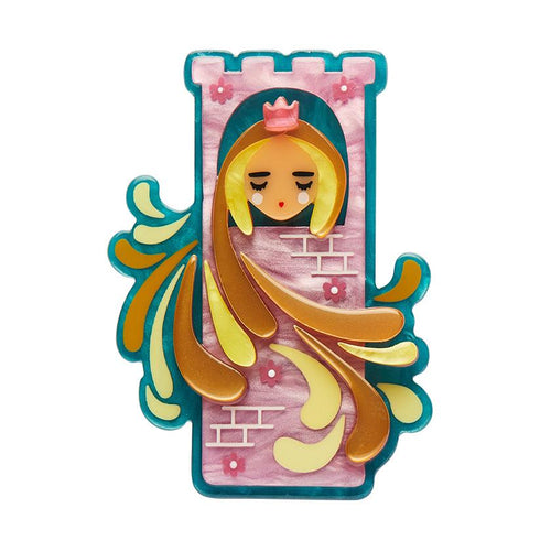 Erstwilder x Pete Cromer - Let Your Hair Down Brooch