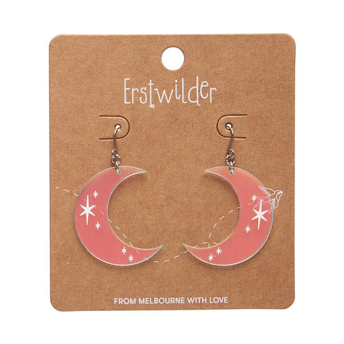 Erstwilder - Half Moon Drop Earrings - Iridescent