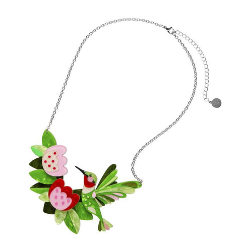 Erstwilder x Pete Cromer - The Riveting Ruby-Throated Hummingbird Necklace