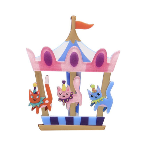 Erstwilder - Meowy Go-Round Brooch
