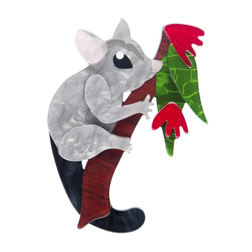 Erstwilder - Penny the Possum Brooch