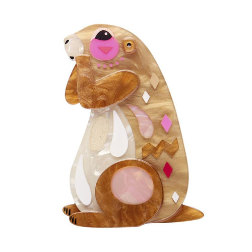Erstwilder x Pete Cromer - The Prudent Prairie Dog Brooch
