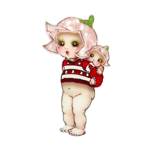 Erstwilder - Christmas Sweater Petal Brooch