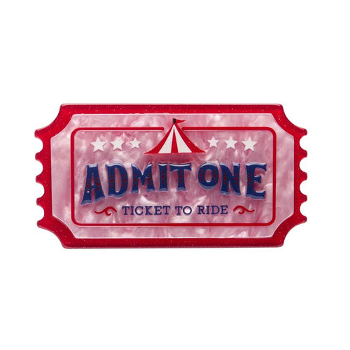 Erstwilder - Ticket to Ride Brooch