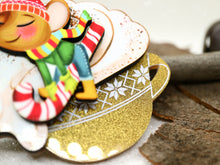 Laliblue - Little Mouse on Cappuccino Cream brooch