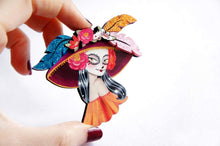 LaliBlue - Mexican Catrina Brooch