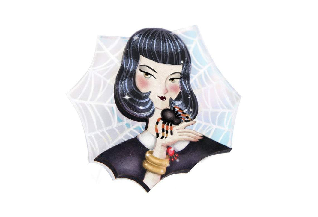 LaliBlue - Spider Girl Brooch