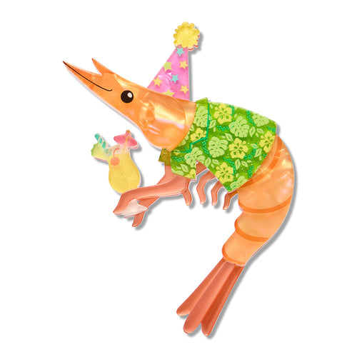 Erstwilder – Pascal the Party Prawn Brooch