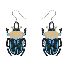Erstwilder - Ruby the Rainbow Stag Beetle Earrings
