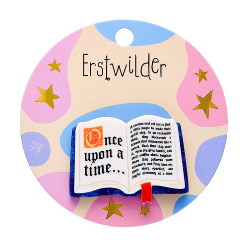 Erstwilder x Pete Cromer - Open Book Simplified Mini Brooch