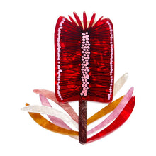 Erstwilder x Jocelyn Proust - Burgundy Brush Brooch