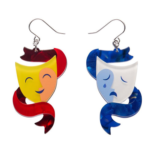 Erstwilder - Comedy & Tragedy Drop Earrings