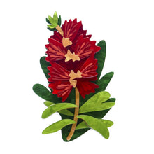 Erstwilder - Crimson Bottlebrush Brooch