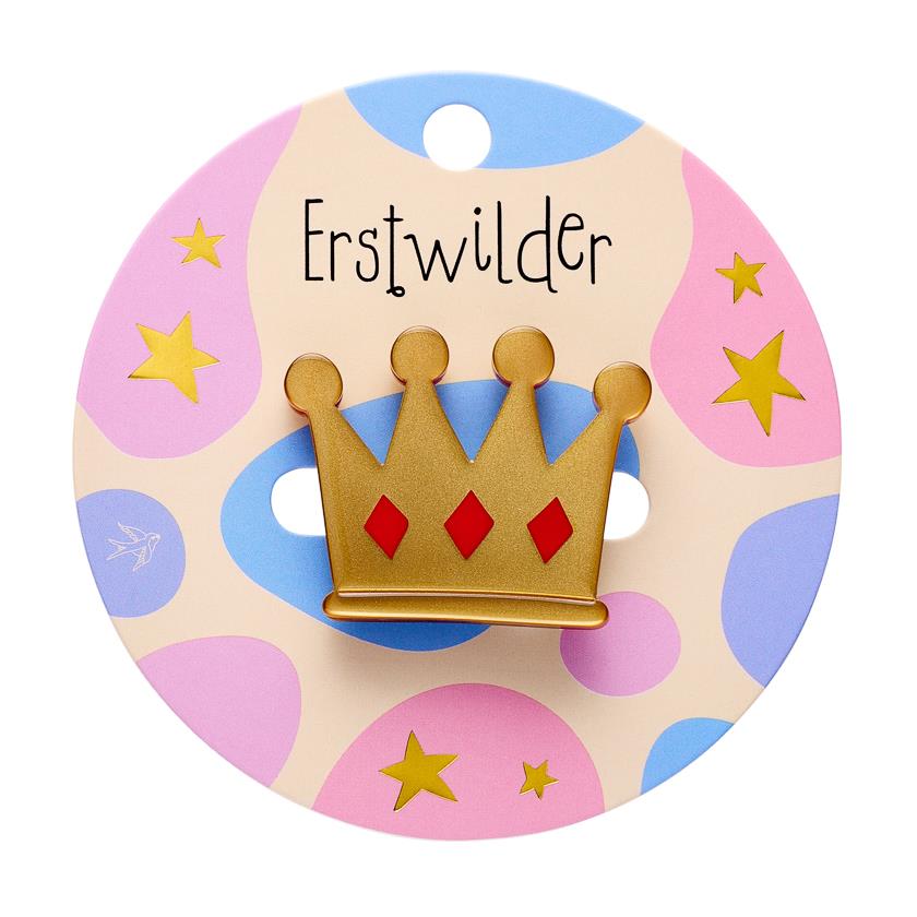 Erstwilder x Pete Cromer - Crown Simplified Mini Brooch