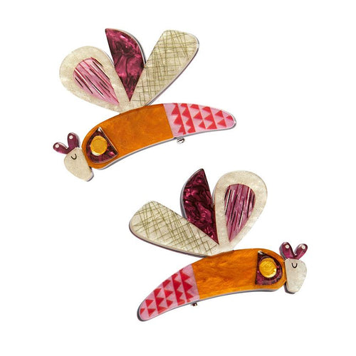 Erstwilder x Clare Youngs - A Dragonfly Named Buzz Hair Clips Set - 2 Piece