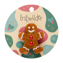 Erstwilder - Gingerbread Man Simplified Mini Brooch