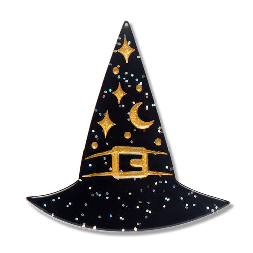 Erstwilder - A Witchy Hat Simplified Mini Brooch