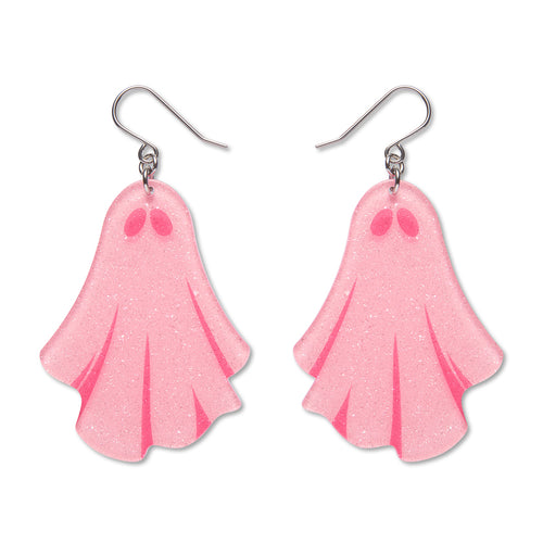 Erstwilder - Ghostie Drop Earrings - Pink