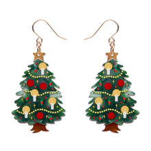 Erstwilder - Christmas Tree Centre-Piece Drop Earrings