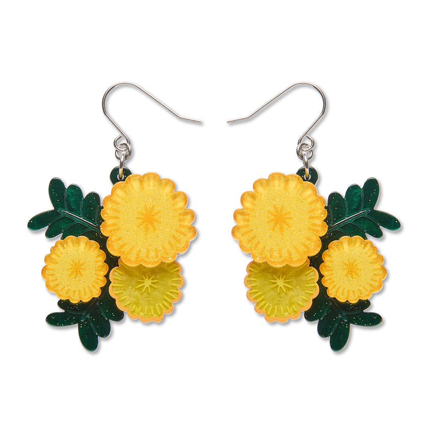 Erstwilder - Sunshine Wattle Drop Earrings