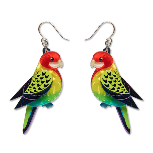 Erstwilder - Eastern Rosella Drop Earrings
