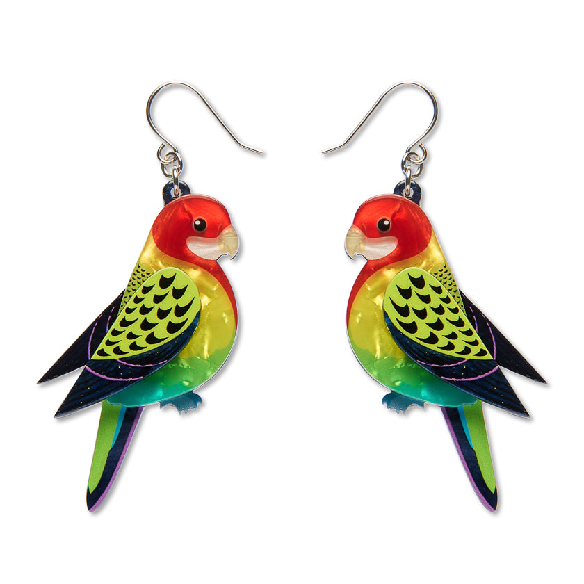Erstwilder - Eastern Rosella Drop Earrings