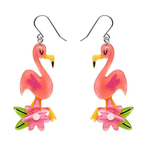 Erstwilder - Let's Flamingle Drop Earrings
