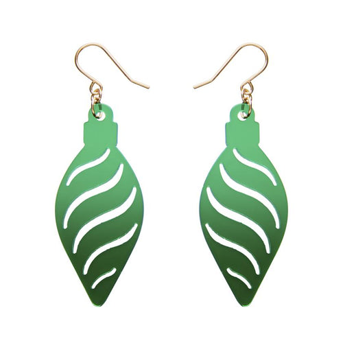 Erstwilder - Long Bauble Drop Earrings - Green