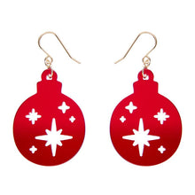 Erstwilder - Round Bauble Drop Earrings - Red