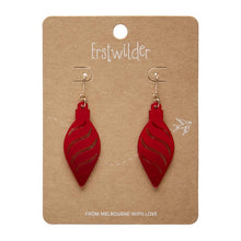 Erstwilder - Long Bauble Drop Earrings - Red