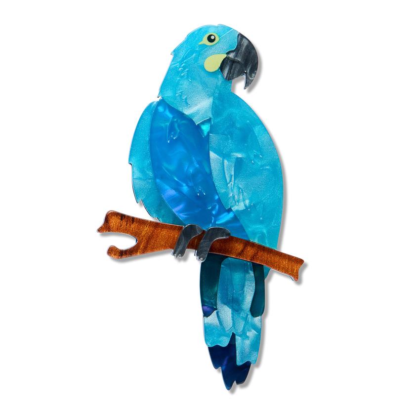 Erstwilder - Glaucous Macaw Brooch
