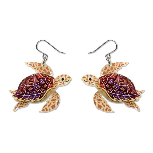 Erstwilder - Hawksbill Turtle Drop Earrings