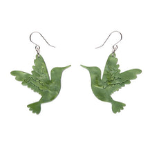Erstwilder x Pete Cromer - The Riveting Ruby-Throated Hummingbird Drop Earrings