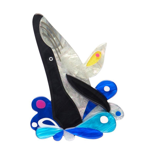 Erstwilder x Pete Cromer - The Halcyon Humpback Whale Brooch