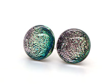 One-of-a-kind handmade glass studs (10mm)