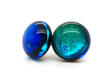 One-of-a-kind handmade glass studs (10mm)