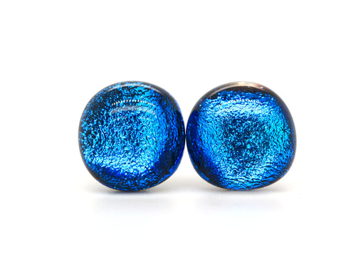 One-of-a-kind handmade glass studs (10mm)