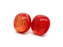 One-of-a-kind handmade glass studs (10mm)