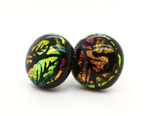 One-of-a-kind handmade glass studs (11mm)