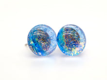 One-of-a-kind handmade glass studs (11mm)