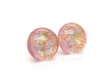 One-of-a-kind handmade glass studs (11mm)