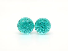 One-of-a-kind handmade glass studs (9mm)